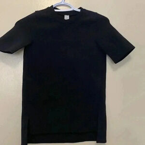 Ivivva SCUBA short sleeve,  deep black dress/ tunic with lots of stretch